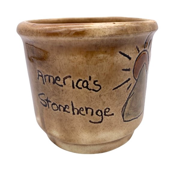 Other - America's Stonehenge Coffee Mug - Pottery - North Salem, New Hampshire - 3.5"